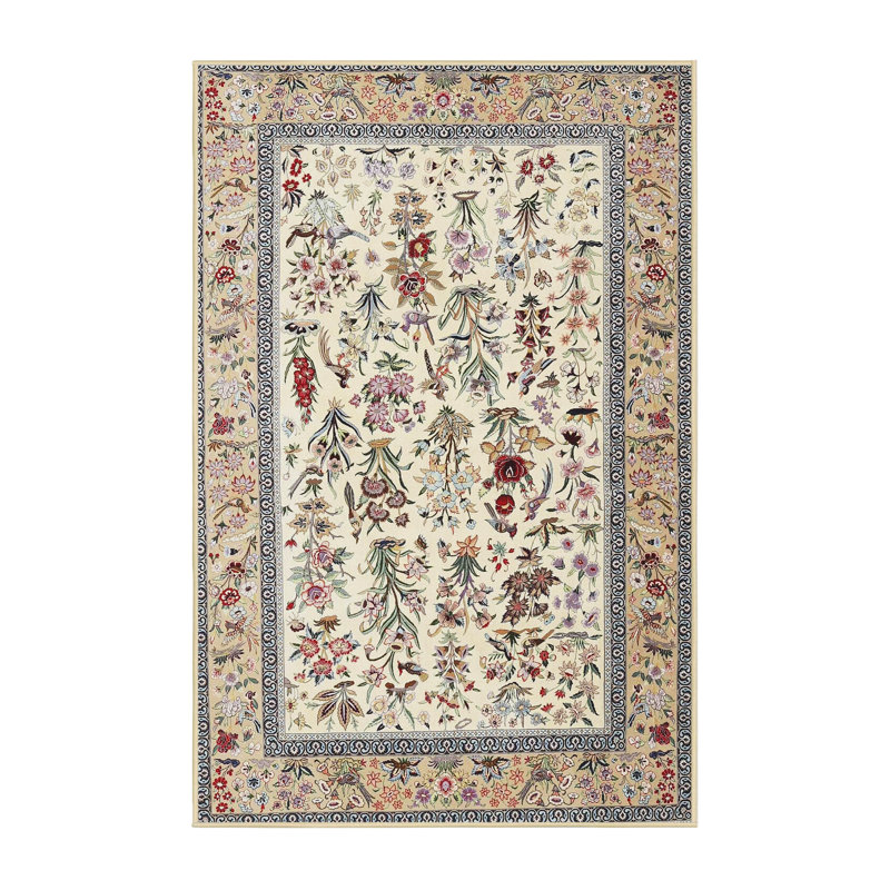 Floral Indoor Rug, Rectangle 6' x 9'