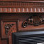 Foyer autoportant en bois massif Nut-Brown