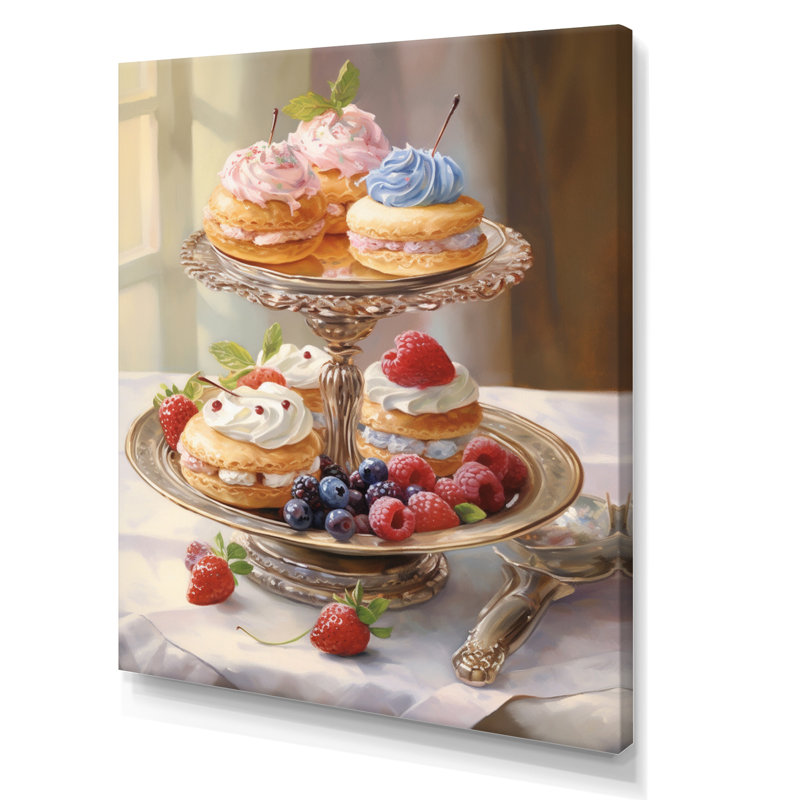 «Food French Pastries IV» sur toile