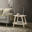 Ensemble de 3 tables basses, 2 tables basses et 2 tables de bout, fini blanc cassé-129463003