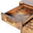 Outdoor Wood Bar Height Table And Stools With Cushions, PE Rattan Wicker Table