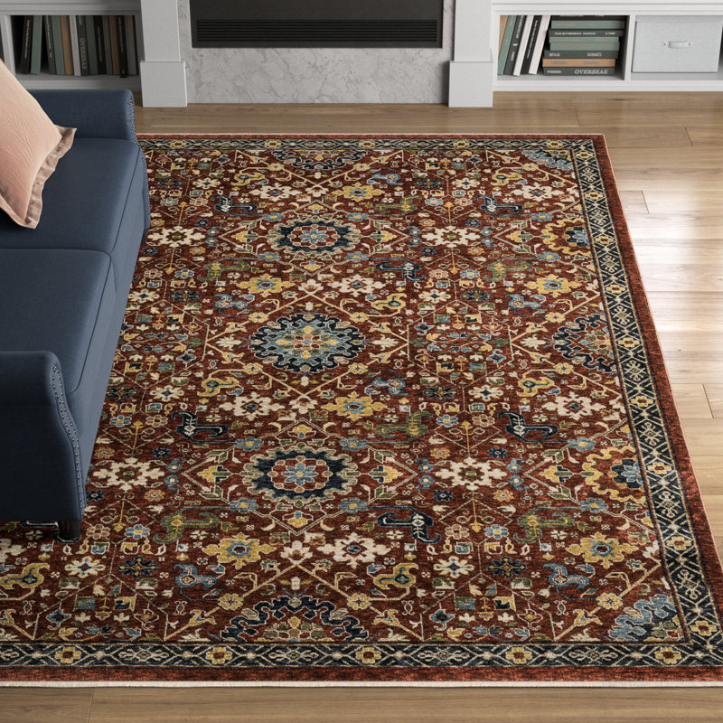 Hovis Moroccan Indoor Rug, Rectangle 6'7" x 9'6"