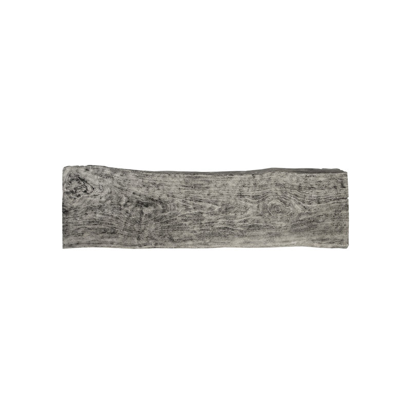 Wood Bench, Gray Stone