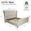 Velvet Upholstered Sleigh King Bed With Button Tufting And Scroll Accents, Black-2005948360-2005948362