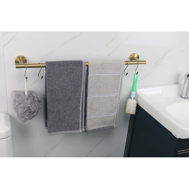 1 Wall Towel Rack, Gold