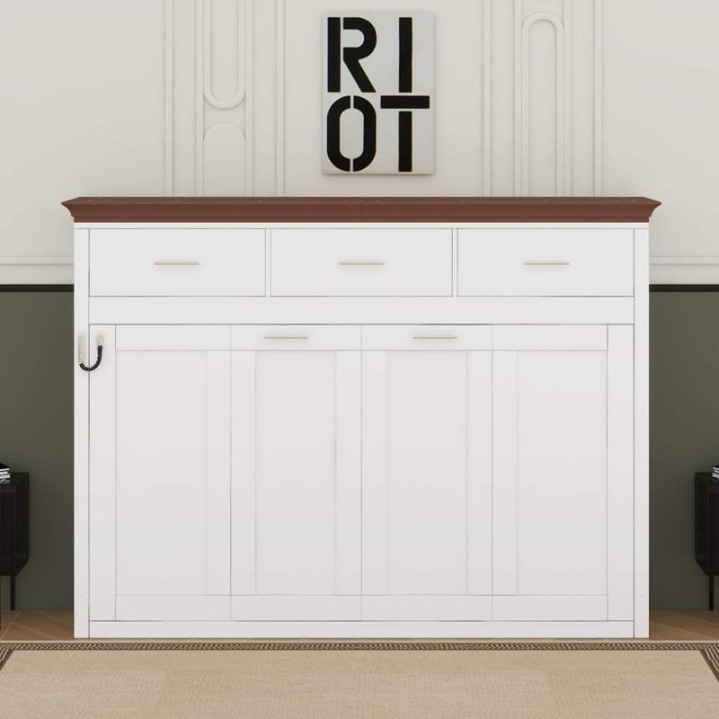 Lit escamotable simple avec tiroirs