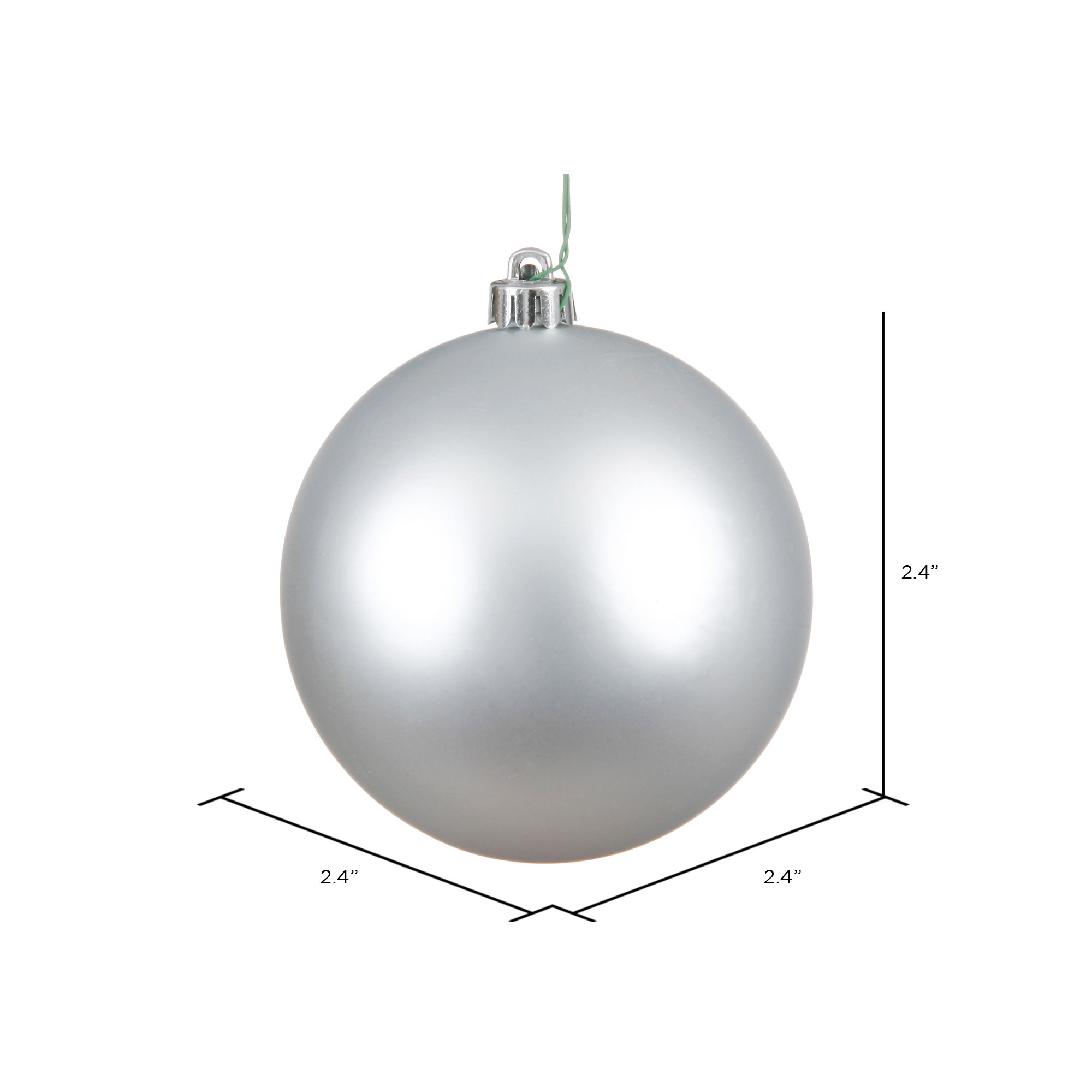 Holiday Décor Ball Ornament, Silver