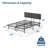 Francella Upholstered Metal Platform Bed-61655056