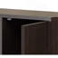 Charmante armoire à vin espresso pour un rangement et une présentation élégants