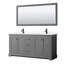 Ensemble de meuble-lavabo double 72 "avec miroir Avery-51712093-51712096-51978324