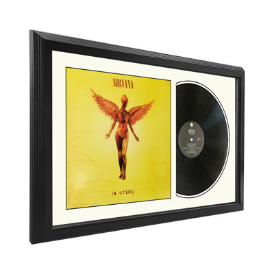 Nirvana «In Utero», disque encadré avec passe-partout blanc 