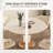 Sintered Stone Solid Wood Oak cream Dining Table-108051718