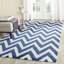 Chevron Wool Hand Woven Area Rug-1187018041