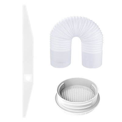 AC Hose Adapter for Window Portable Air Conditioner Exhaust Hose Coupler Waterproof UV-Resistant Home Window Insulation Kit Universal AC Hose Connector Parts