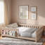 Lit plateforme en bois avec garde-corps et tablettes de rangement-1533719851
