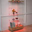 Vitrine moderne en verre avec 2 grands tiroirs-365339987