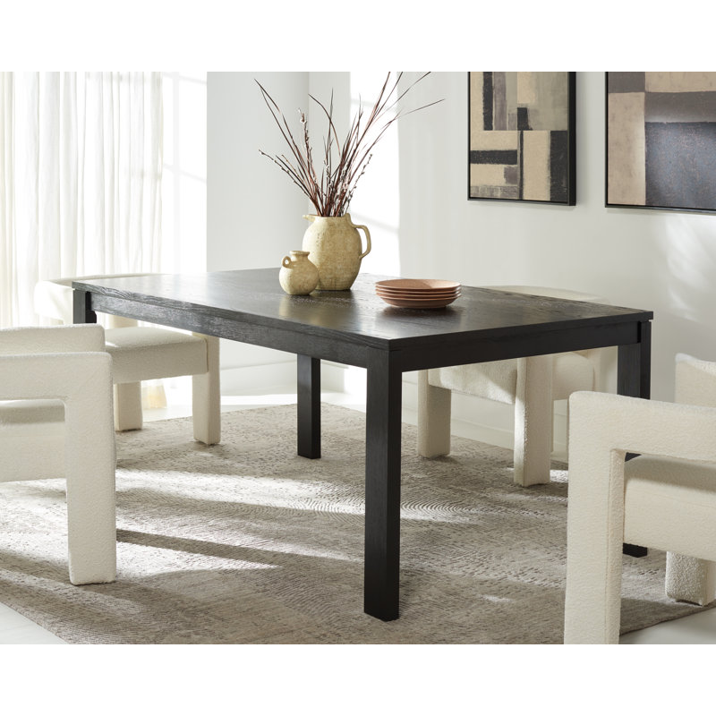 Trudie 70" Dining Table, Black, 30"H x 70"L x 40"W