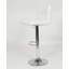 Tabouret de bar pivotant réglable en similicuir hydraulique, ensemble de 2, blanc