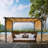 12 pi. L 9 pi. D Pergola en acier avec auvent-97566303