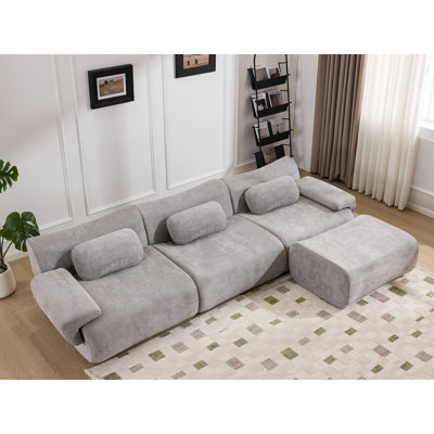 107" L-Shaped Sectional, No Assembly Required