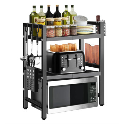 Arnisha 24" Metal Standard Baker's Rack with Microwave Compatibility