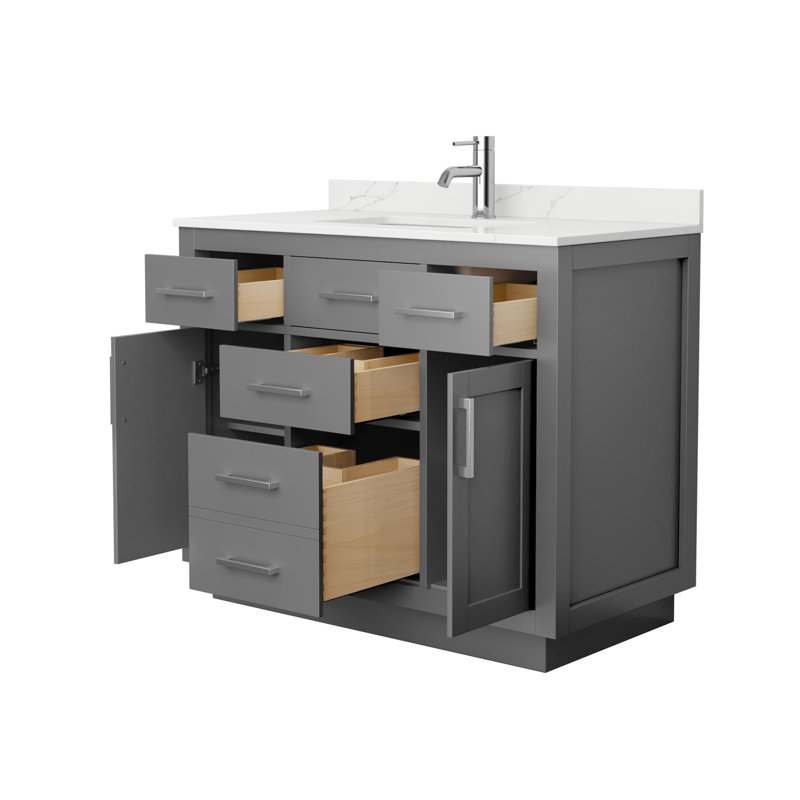 Beckett TK 42'' W Vanity, Single, Brushed Nickel