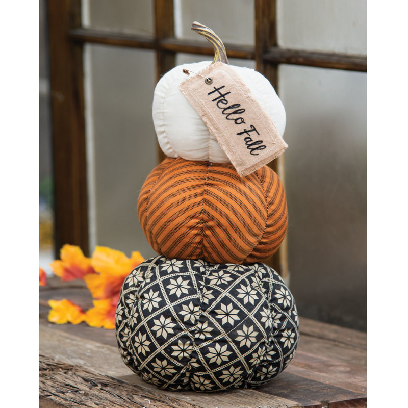 Hello Fall - citrouille empilée