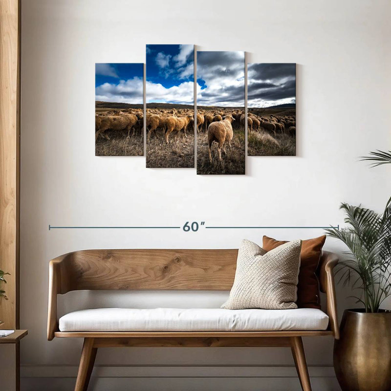Brampt Soria Sheep Flock, 27" H x 43" W