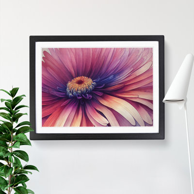 Watercolour Chrysanthemum Flower Vol.1 1 Piece Single Picture Frame Wall Art