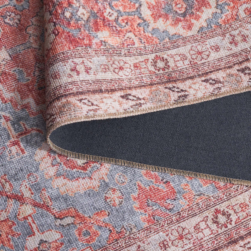 Tapis oriental rétro lavable à la machine Serapi Performance, Rectangle 5 pi 1 po x 7 pi 6 po