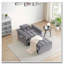 Fauteuil club en velours d'appoint convertible-1824355633