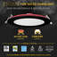Éclairage encastré à DEL au feu de 6 po et 2 heures NUWATT, sélectionnable 2700K / 3000K / 3500K / 4000K / 5000K, 1200 lumens, lumière Canless à intensité variable, homologué IC, 6 lumières de feu noir résistantes au feu, sans tenmat nécessaire
