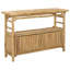 Console vidaXL en bambou naturel 43,31 x 13,78 x 29,53-129917542