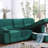 Velvet Fabric Reversible Sleeper Sectional Sofa Chaise-824778814