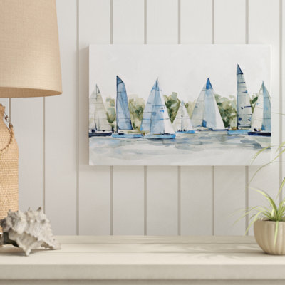 «Pastel Marina I» par Emma Scarvey, reproduction d'art sur toile tendue