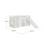 Escalera European Single (90 X 200 Cm) Loft Bed with Built-in Ladder Included-17588721