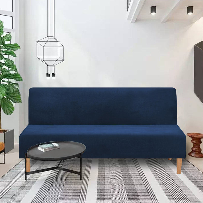 Housse de canapé sans accoudoirs Easy-Going, Bleu marine