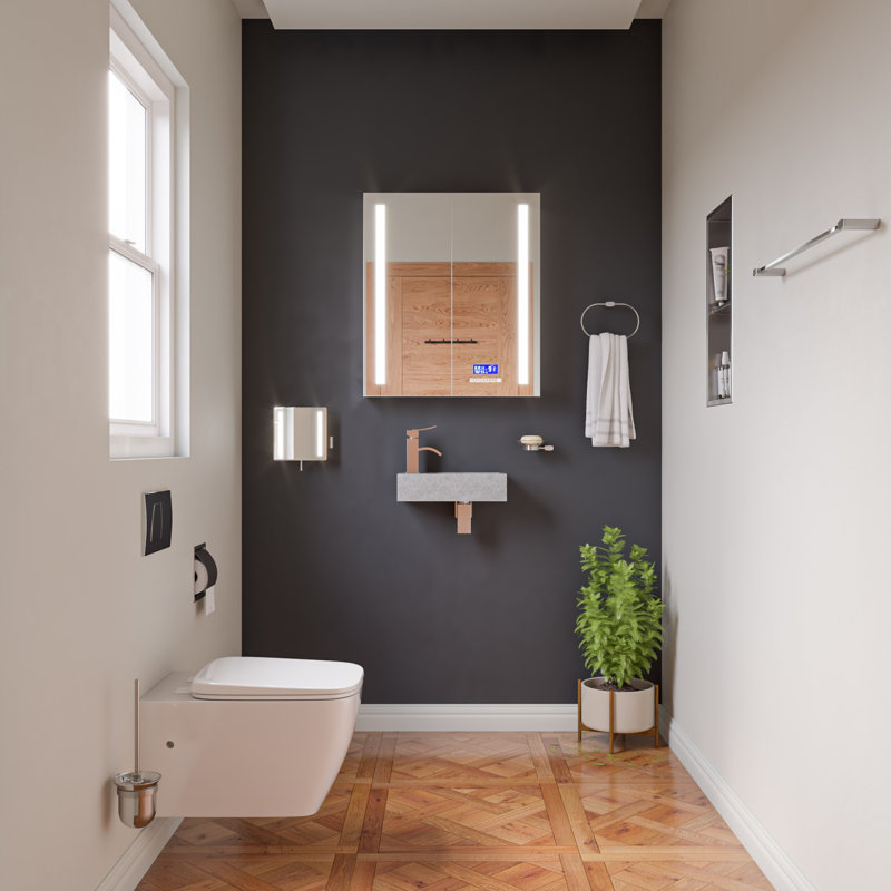 Ensemble d’accessoires de salle de bain 6 pièces assortis, Nickel brossé