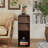 Modern Farmhouse Burl Finish End Table With 2 Drawers And Open Storage Walnut Brown-792408499