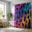 Rideau de douche 1 pièce Spectrum Leopard-1760003247