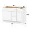 Base de meuble-lavabo simple 48 po seulement-97571440