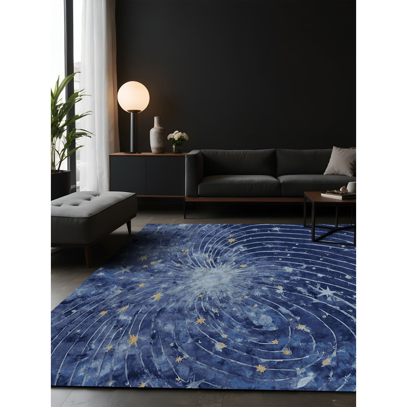 Tapis gris soyeux et moelleux, Carré 4 pi