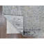 Tapis oriental 11 pi 10 po x 14 pi 9 po gris argenté, noué à la main, persan, en laine et en soie, tissé dense, abstrait à motif mosaïque, très grand, très grand