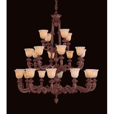 Farrand 24 - Light Dimmable Tiered Chandelier