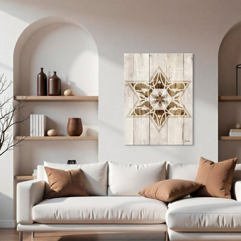 «Star of David VII» par Olivia Rose - impression sur toile tendue, H 16 po x l 12 po x P 1,5 po