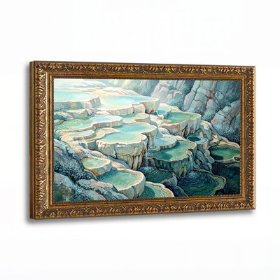 Art mural sur toile vert