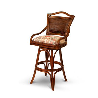 Credell Swivel Upholstered Counter Stool