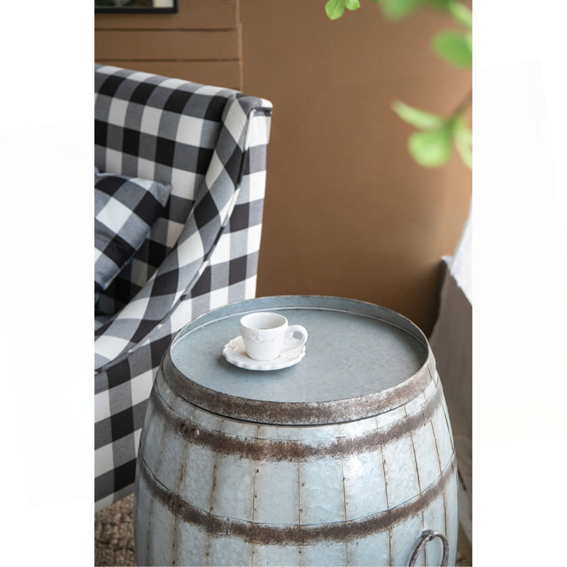 22.5X22.5X26" Drum Side Table