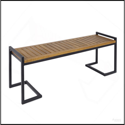 HOPKINS INDUSTRIAL WOOD AND METAL BENCH