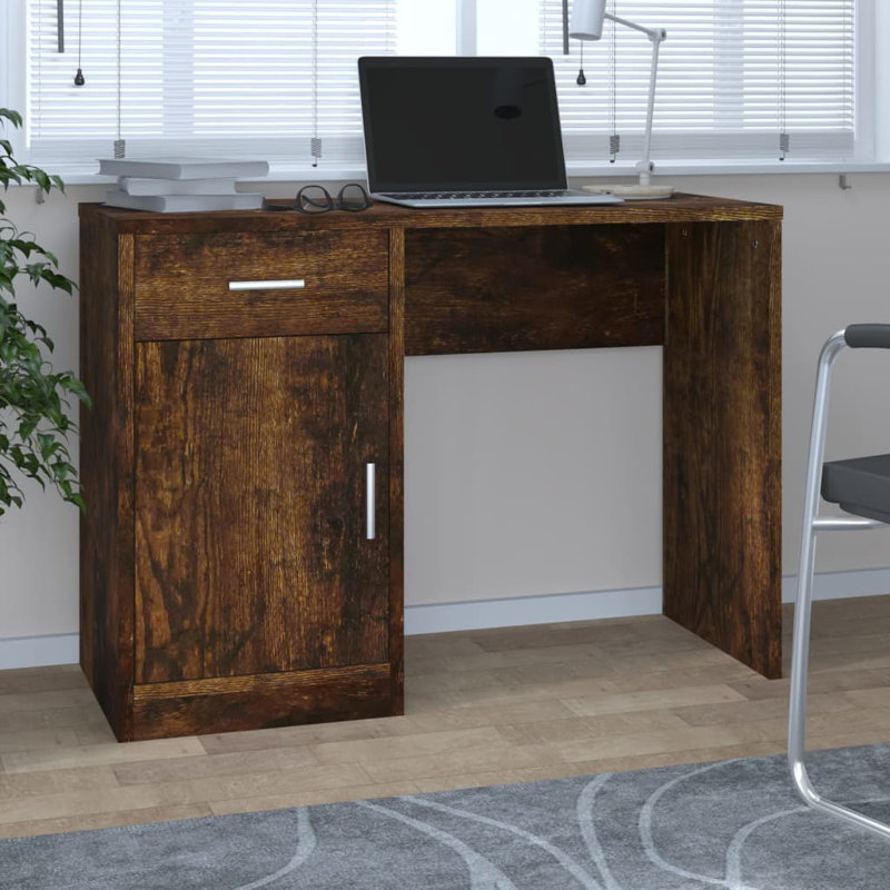 Sneyd Park Computer Desk, Rustic Brown